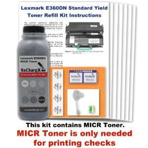  Lexmark E360DN Standard Yield MICR Toner Refill Kit 