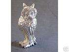 sterling silver owl figurine  