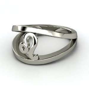 Leo Zodiac Ring, Platinum Ring
