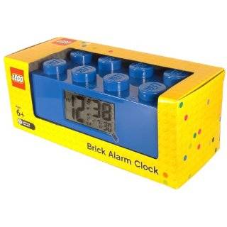 LEGO Kids 9002151 Blue Plastic Alarm Brick Clock
