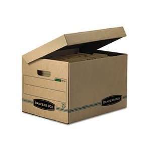  Stor/File Storage Box, Letter/Legal, Attached Lid, Kraft 