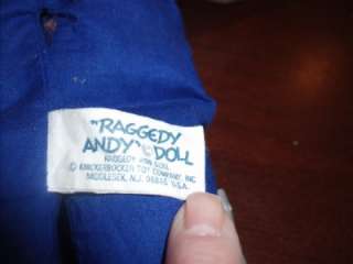 Vintage 1960s Raggedy Ann & Andy Dolls by Knickerbocker  
