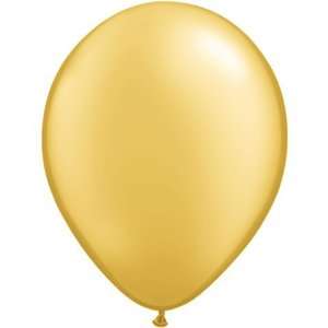  Gold, Qualatex 11 Latex Balloon  50ct. Health 