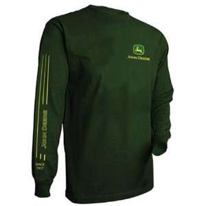  John Deere Forest Green Long Sleeve T Shirt