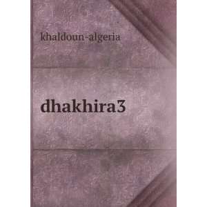  dhakhira3 khaldoun algeria Books
