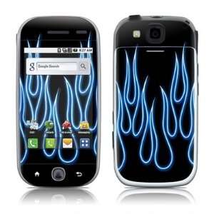  Blue Neon Flames Design Protective Skin Decal Sticker 