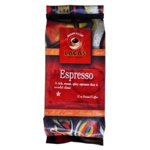  Lacas Coffee Espresso Coffee Beans 12oz Bag Kitchen 