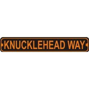  Knucklehead Way Novelty Metal Harley Street Sign
