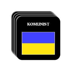  Ukraine   KOMUNIST Set of 4 Mini Mousepad Coasters 