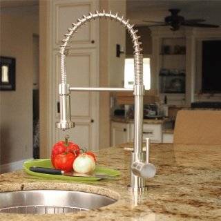 Fontaine Residential Spring Pull Down Kitchen Faucet Stainless Steel 