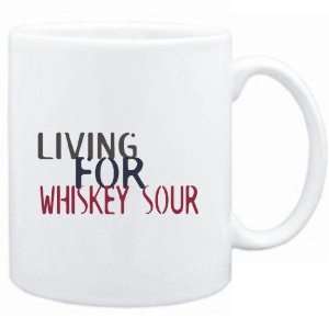    Mug White  living for Whiskey sour  Drinks