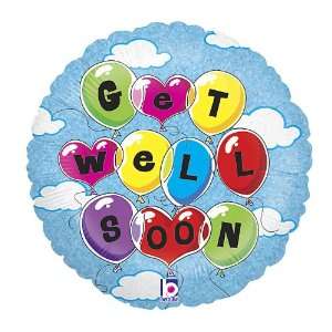   Get Well Soon Balloons and Sky Holographic Mylar Balloon Toys & Games