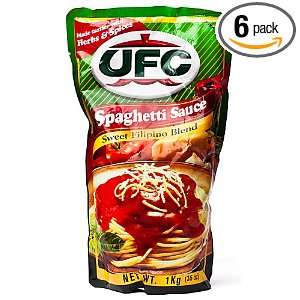 UFC spaghetti sauce sweet filipino blend 35 oz (Pack of 6)  