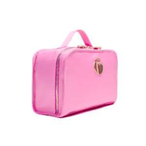    Trina Vivien Essential Travel Train Case, Pink,20 Count Beauty