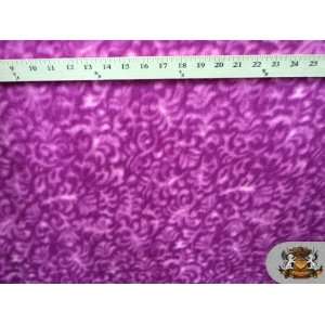 Fleece Fabric Printed Animal Print *Pink Petal Shape* Fabric By the 