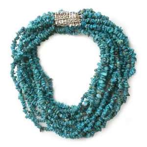  Turquoise necklace, Blue Surf 1.4 W 33.7 L Jewelry