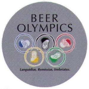  Beer Olympics Gray Button NB4124 Toys & Games