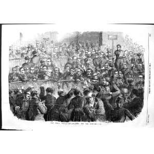    1854 Men Meeting Paris Bourse Specultating Rise