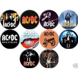   AC/DC Pinback Buttons 1.25 Pins / Badges Rock Band AC DC Everything
