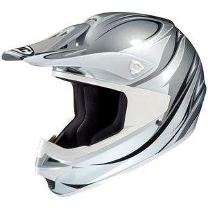  HJC Womens CS MX Wave Helmet   X Small/Silver Automotive