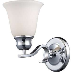   Chrome Wavelengths 1 Light Wall Sconce from the Wavelengths Collectio