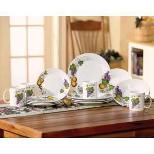  Ceramic Fruit Dinner Plates, Salad Plates, Bowls, By 