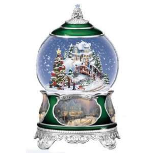   Bradford Exchange Thomas Kinkade O Christmas Tree Musical Snow Globe
