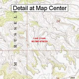   Topographic Quadrangle Map   Lost Creek, Montana (Folded/Waterproof