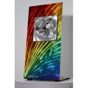  Rainbow Art Metal Clock by Wilmos