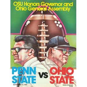   Program Cover Art   OHIO STATE (H) VS PENN STATE 1978 AT OHIO STATE
