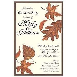   Falling Leaves Invitation Wedding Invitations