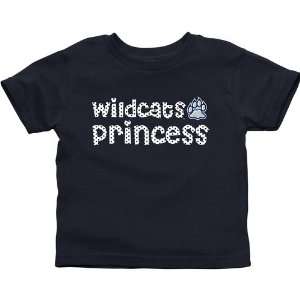 New Hampshire Wildcats Infant Princess T Shirt   Navy Blue 