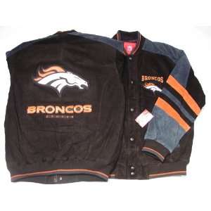  Denver Broncos NFL G III Leather Suede Jacket