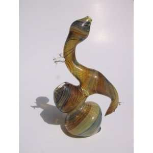  Handcradted Glass Anteater Bubbler Tobacco Pipe 