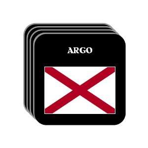  US State Flag   ARGO, Alabama (AL) Set of 4 Mini Mousepad 