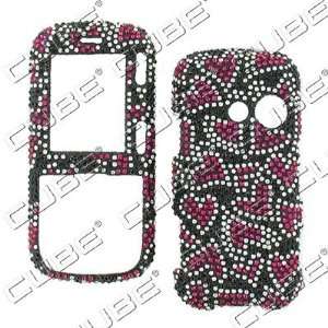  LG Rumor 2 LX265/Cosmos VN250   HEART DESIGN   RED/SILVER 