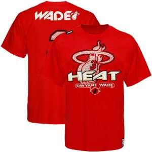  Dwyane Wade Miami Heat #3 True Baller T Shirt   Red 