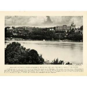 1923 Print Georgetown University Astronomy Observatory Potomac River 