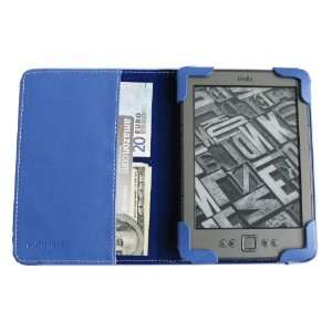 com BLUE mCover® Leather Folio Cover Case with built in inner pocket 