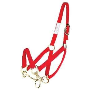  Nylon Cattle Halter   M (600 to 1200 lbs) Red Sports 
