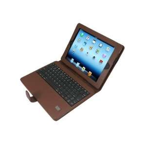  Leather Keyboard Case for iPad 2 or iPad 3 with Removable Detachable 