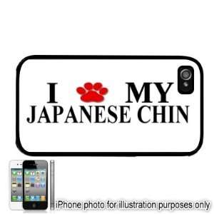  Japanese Chin Paw Love Dog Apple iPhone 4 4S Case Cover 