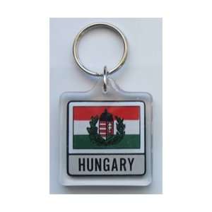  Hungary   Country Lucite Key Ring Patio, Lawn & Garden
