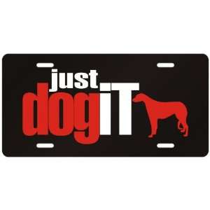 New  Scottish Deerhound  Just Dog It  License Plate Dog  