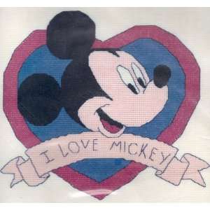 Mickey Unlimited I Love Mickey Cross Stitch Kit Arts 