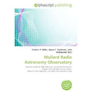  Mullard Radio Astronomy Observatory (9786134097307) Books