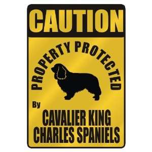  CAUTION  PROPERTY PROTECTED BY CAVALIER KING CHARLES 