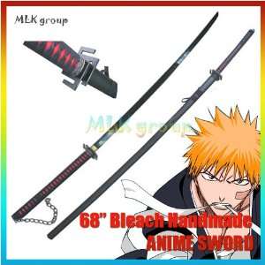  68 Bleach Zangetsu Anime Sword   Handmade    Free Gift 