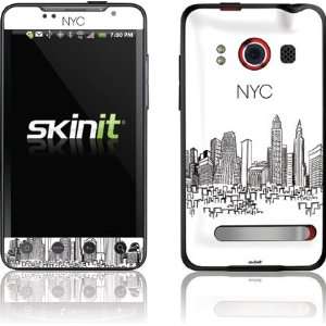  NYC Sketchy Cityscape skin for HTC EVO 4G Electronics