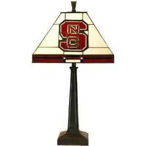 North Carolina State University Mission Style Stained Glass Desk Lamp